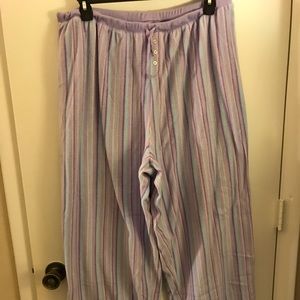 Striped pajama pants